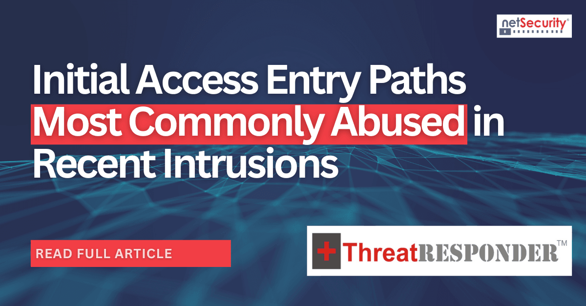 Initial Access Entry Paths Most Commonly Abused in Recent Intrusions
